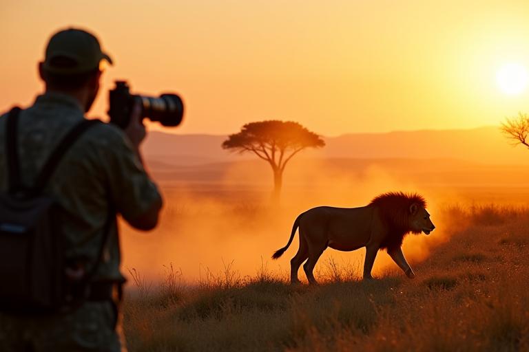 Professional photography expedition capturing African wildlife